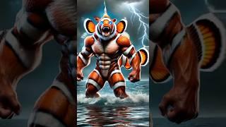 Amazing. Mutan ANIMAL FUSION HYBRIDS. #ai #animals #illustration #animalfusion #shorts #fyp