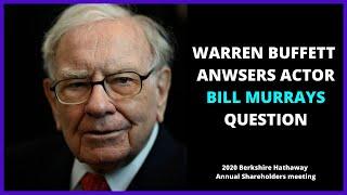 Warren Buffett Answers Question From Actor Bill Murray (2020)