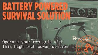 Powering ALL my devices with this monstrous power station by #ffpower  #offgrid #offgridpower