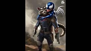 Rocket Raccoon with his pet Venom. #ai #3danimation #viralvideo #trending #gardiansofthegalaxy