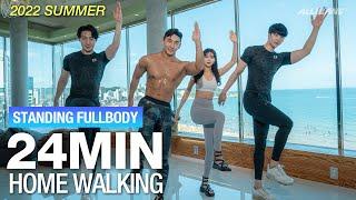 [EN] 여름 휴가를 위한 스쿼트 없는 땀범벅 걷기홈트ㅣLOW IMPACT CARDIO FOR SUMMER BODY (NO SQUAT NO JUMPING)