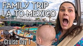 Let's Go on a Family Cruise! LA to Mexico on Royal Caribbean Navigator of the Seas | Day 1