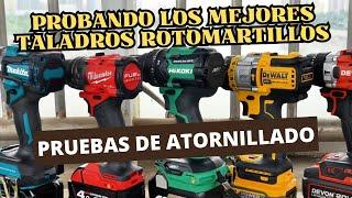 Batalla de Taladros  BOSCH, MILWAUKEE, MAKITA, DEWALT, HIKOKI ¿Cuál es el Mejor Atornillador?