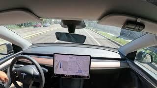 Experiencing New Tesla FSD 12.5.6.1 Update on Florida Roads