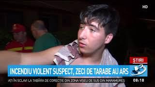 Incendiu violent într-o piață din Reșița