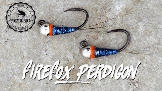 Tying a Firefox Perdigon Blue Fly pattern For  Trout and Panfish - Piscator Flies