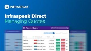 Quote Management with Infraspeak Direct™