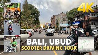 BIKE TOUR on beautiful streets of UBUD BALI Indonesia: 4K virtual tour. Bali 2022