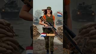 women soldiers in various countries#shorts #midjourney #army