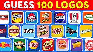 Guess The Snack Logo in 2 Seconds | 100 Famous Logos  2025 Logo Quiz