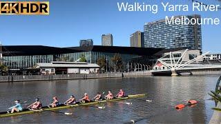 Walking Along Yarra River | Oct. 2022 | Melbourne Australia | 4K HDR