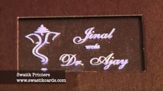 Wedding invitation with sound and light