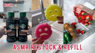 ASMR  Restock and Refill 🫐🫙 TikTok Compilation  1 HOUR ASMR  Organized Home  Vlogs from TikTok