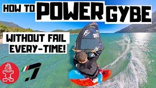 How to POWER-GYBE (CARVE JIBE)! #windsurfing