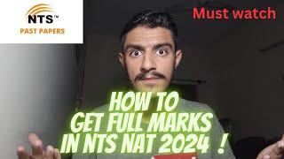 GET FULL MARKS IN NTS NAT 204 || How to Prepare NTS NAT test? || Tips to solve Nts
