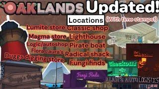 All Shop Locations Updated! V.1.60.1(OAKLANDS)