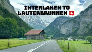 Schöne Strecke ab Interlaken nach lauterbrunnen#Schweizer Bern Oberland#travel