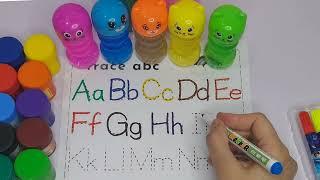 abcd worksheet. A for apple.B for Ball #letters #english #preschool #words #alphabets