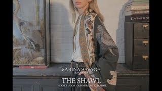 Sabina Savage Cashmere Backed Stole: How to tie The Shawl