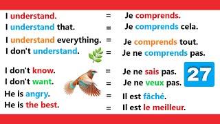 Phrases simples pour apprendre l'anglais facilement |easy sentences to learn french 