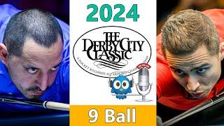 Oscar Dominguez vs John Morra - 9 Ball - 2024 Derby City Classic rd 5