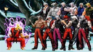 Dragon Ken Vs Super Bosses Rugal Team Mugem