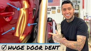 Big dent repair with pdr - Glue pulling made easy