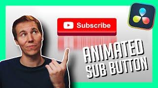 Easy Animated Subscribe Button in Fusion - DaVinci Resolve Motion GFX Tutorial