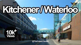 KITCHENER/WATERLOO DOWNTOWN 4K DRIVING ONTARIO CANADA 2020