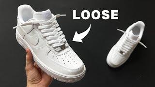 HOW TO LOOSE LACE AF1 - WITHOUT HEEL SLIPPAGE