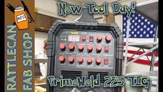 Unboxing PrimeWeld 225ACDCP TIG welder | RATTLECAN FAB SHOP with James O'Rear