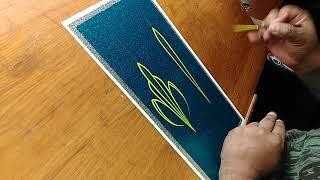 How to Pinstripe: Simple Pinstriping Design #5