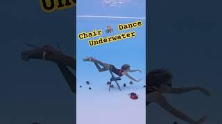 Floating chair dance  🪑 #underwater #dance #dancevideo #chairdance
