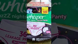 Whisper period panty|leakage proof period diaper|#shorts #short #youtubeshorts #viral #shortvideo