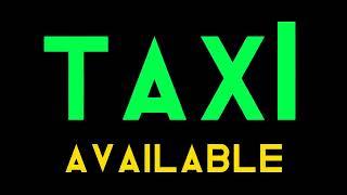 Taxi sign for tablet or phone