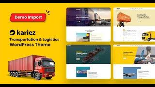 Kariez - Transportation & Logistics WordPress Theme [Demo Content Import]