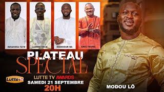 Direct - Plateau Spécial avec Modou Lô qui reçoit le trophée Lutte TV Awards du meilleur lutteur...