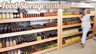 FOOD STORAGE CELLAR TOUR | PANTRY TOUR | CANNING RECIPES | MEAL PREP COOK WITH ME LARGE FAMILY MEALS