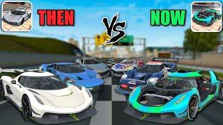 THEN VS NOW !  || NEW UPDATE V6.61.0 || Extreme Car Driving Simulator