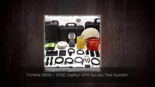 Trimble 5800 / 5700 Zephyr GPS Survey Test System w/ TSC2 Co