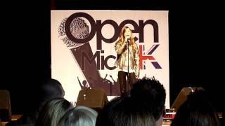 Darcey singing Ava Maria at the Open Mic Auditions in BRIGHTON on the 10th October 09.