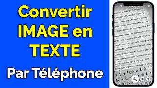 Comment convertir IMAGE en TEXTE Word par téléphone en une minute