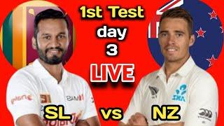 New Zealand vs Sri Lanka, NZ vs SL 1st Test, day 3 WTC 2023-25, Live Score.