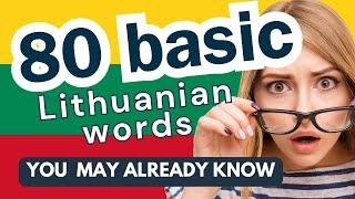 80 Everyday Words You Already Know in LITHUANIAN  | Super Easy Lithuanian