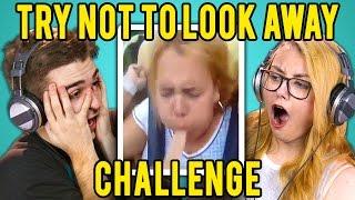 ADULTS REACT TO TRY NOT TO LOOK AWAY CHALLENGE