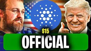 Charles Hoskinson's SHOCKING Trump Crypto Prediction - CARDANO ADA $15