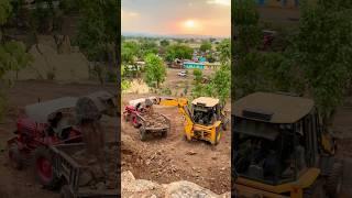 Mahindra Tractor and Jcb 3dx #shorts #tractor #jcb