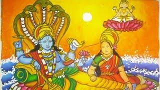 How to draw lord Vishnu and Maa laxmi