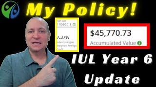 Real Results! Year 6 update of MY Indexed Universal Life Policy!