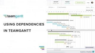 Dependencies in TeamGantt